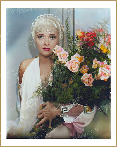 Kay Francis Rose Bouquet 1935 | Hollywood Pinups Color Prints