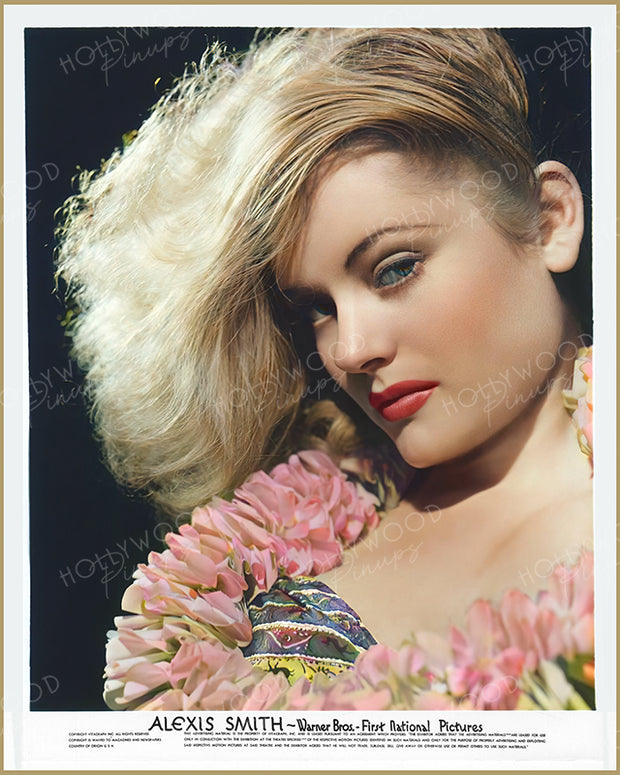 Alexis Smith Smoldering Glamour 1942 | Hollywood Pinups Color Prints