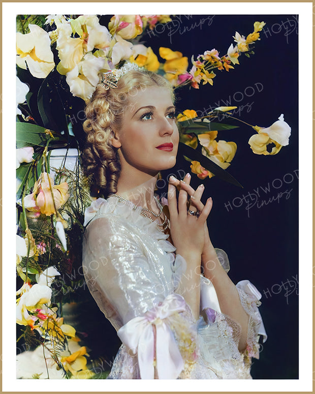 Anita Louise Floral Angel by WELBOURNE 1937 | Hollywood Pinups Color Prints