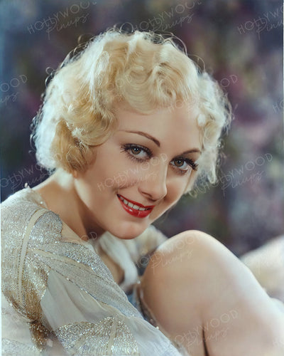 Ann Dvorak Blonde Belle by ELMER FRYER 1932 | Hollywood Pinups Color Prints
