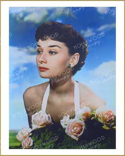 Audrey Hepburn Moss Rose 1953 | Hollywood Pinups Color Prints