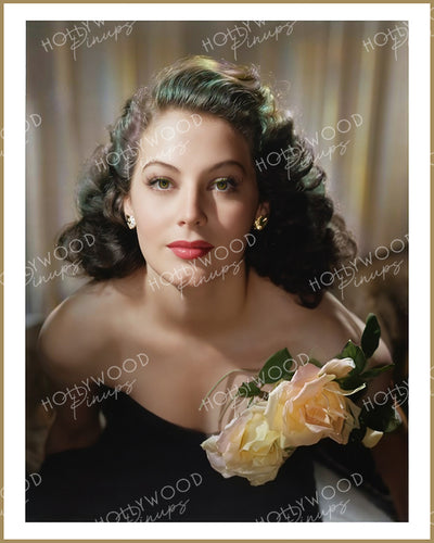 Ava Gardner Dazzling Beauty 1944 | Hollywood Pinups Color Prints