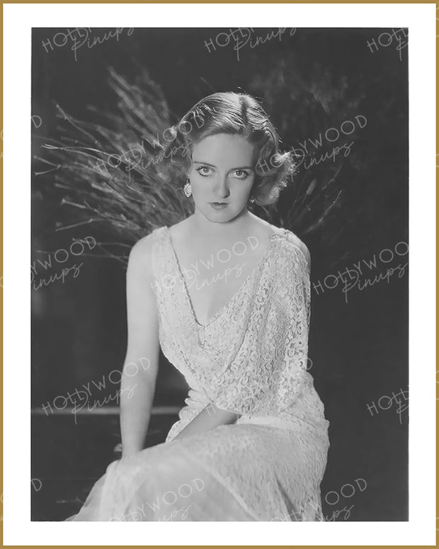 Bette Davis Elegant Lace 1931 | Hollywood Pinups Color Prints