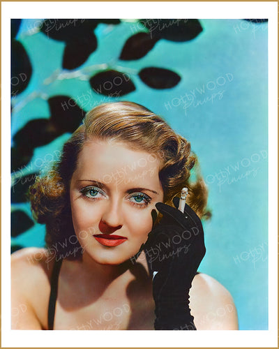 Bette Davis Gloved Glamour 1937 | Hollywood Pinups Color Prints