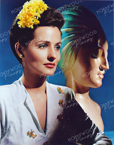 Brenda Marshall BACKGROUND TO DANGER 1943 by Bert Six | Hollywood Pinups Color Prints