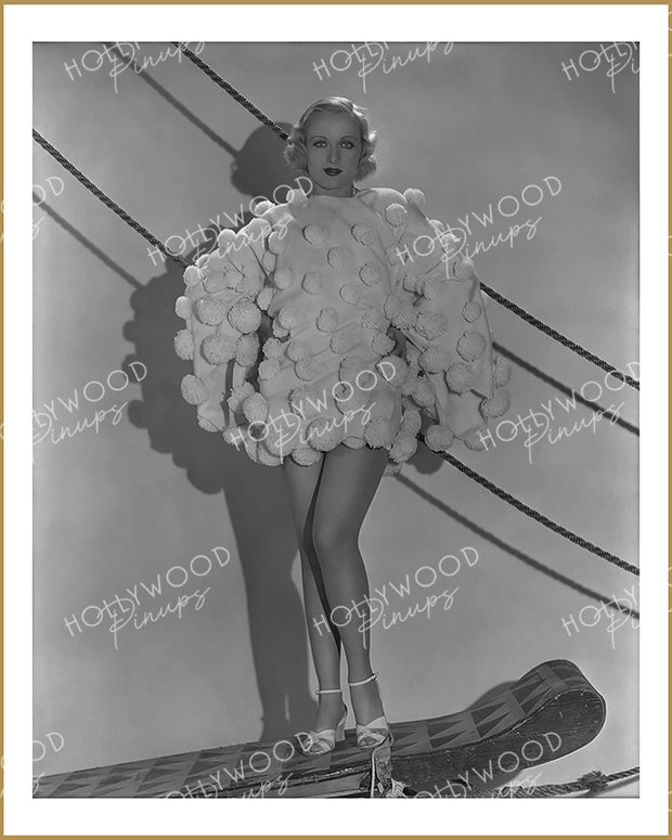 Carole Lombard Haute Couture 1933 | Hollywood Pinups Color Prints