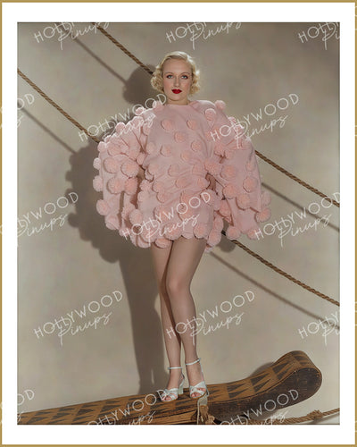 Carole Lombard Haute Couture 1933 | Hollywood Pinups Color Prints