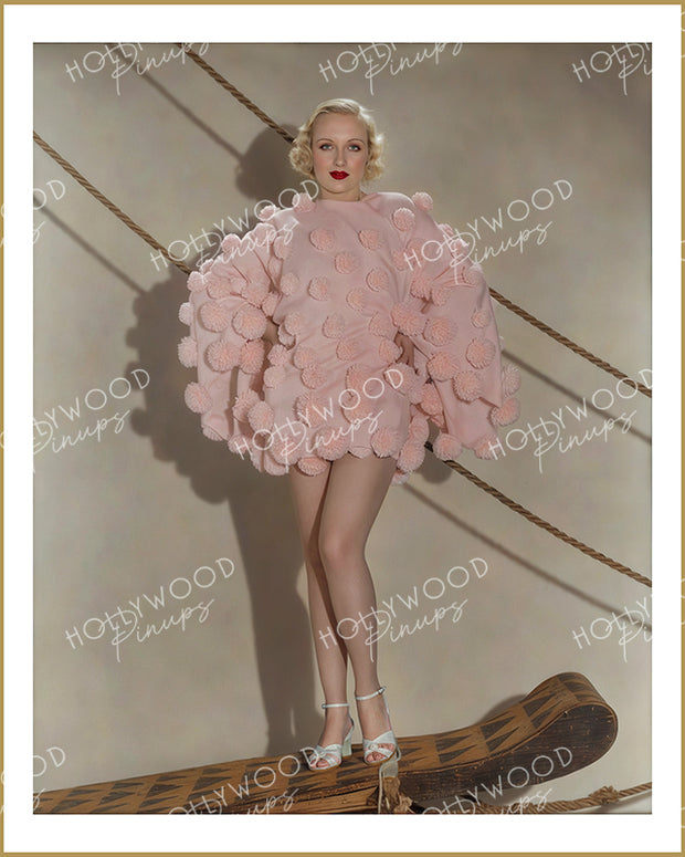 Carole Lombard Haute Couture 1933 | Hollywood Pinups Color Prints