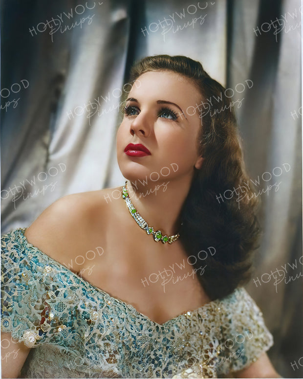 Deanna Durbin Glittering Lace by RAY JONES 1944 | Hollywood Pinups Color Prints