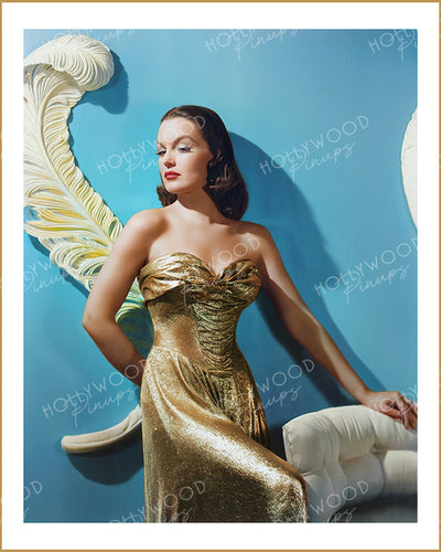 Dorothy Hart Slinky Gown 1948 | Hollywood Pinups Color Prints
