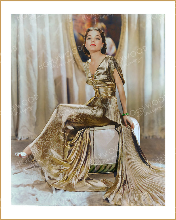 Frances Langford Gold Lame 1936 | Hollywood Pinups Color Prints