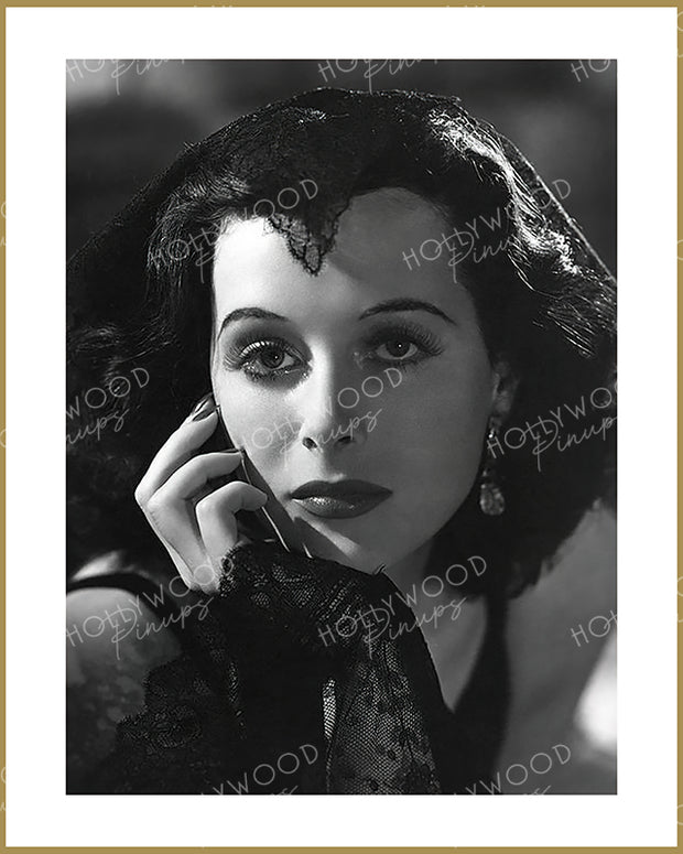 Hedy Lamarr Black Lace 1939 | Hollywood Pinups Color Prints