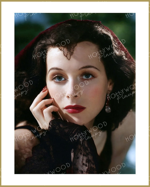 Hedy Lamarr Black Lace 1939 | Hollywood Pinups Color Prints