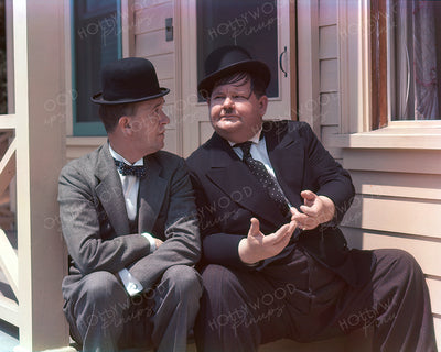Stan Laurel & Oliver Hardy PORCH ANTICS 1938 | Hollywood Pinups Color Prints