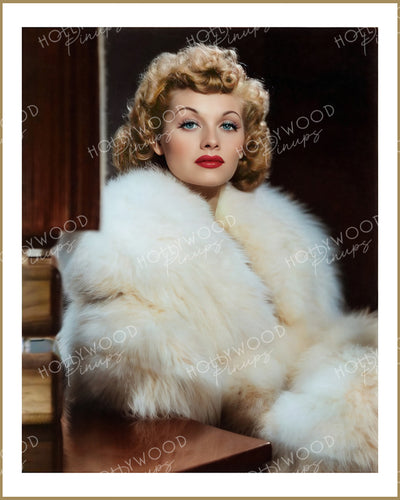 Lucille Ball Dazzling Glamour by BACHRACH 1940 | Hollywood Pinups Color Prints