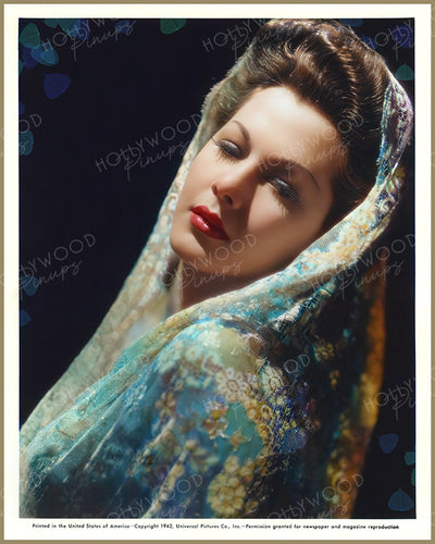 Maria Montez Mystic Lace by RAY JONES 1942 | Hollywood Pinups Color Prints