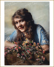 Mary Pickford Floral Maiden by FRANK C. BANGS 1911 | Hollywood Pinups Color Prints