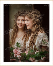 Mary Pickford Mirror Belle by WILLIAM EARLE 1914 | Hollywood Pinups Color Prints