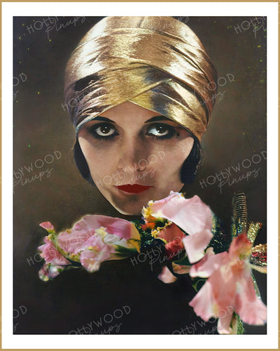 Pola Negri Orchid Beauty 1925 | Hollywood Pinups Color Prints