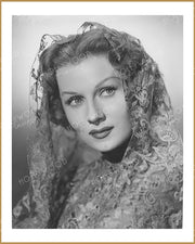 Rhonda Fleming LACE MYSTIQUE 1949 | Hollywood Pinups Color Prints