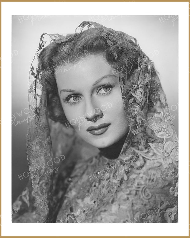 Rhonda Fleming LACE MYSTIQUE 1949 | Hollywood Pinups Color Prints