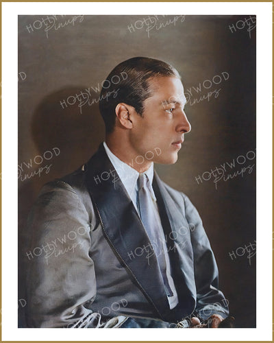 Rudolph Valentino Formal Sitting 1923 | Hollywood Pinups Color Prints