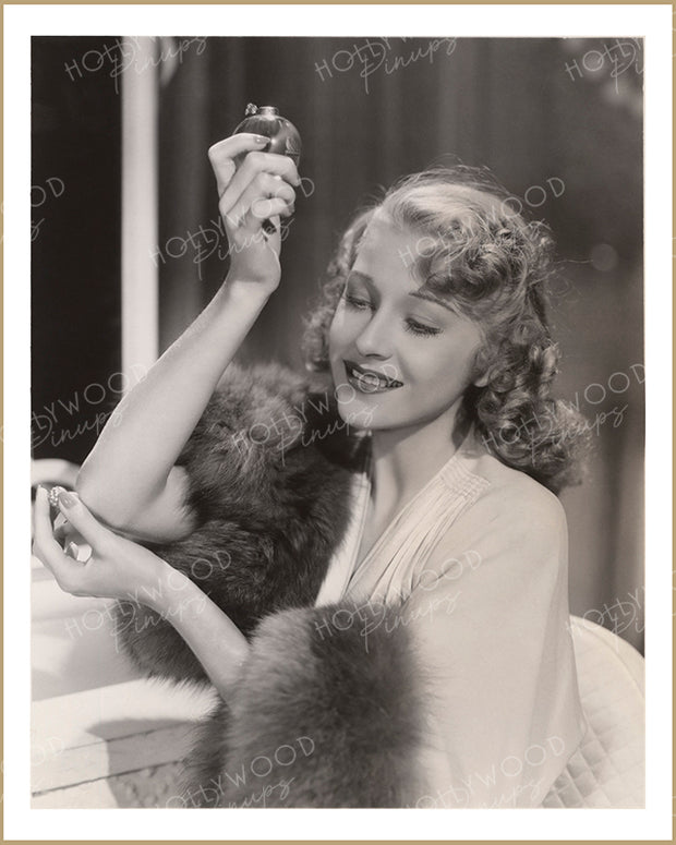 Shirley Ross Dabbing Perfume 1936 | Hollywood Pinups Color Prints