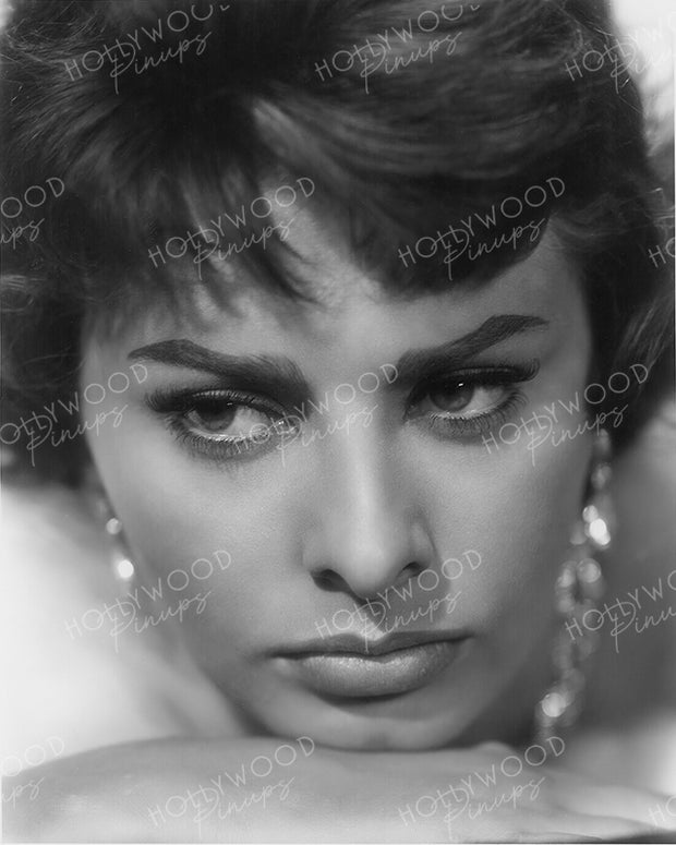 Sophia Loren Dramatic Closeup by BUD FRAKER 1957 | Hollywood Pinups Color Prints