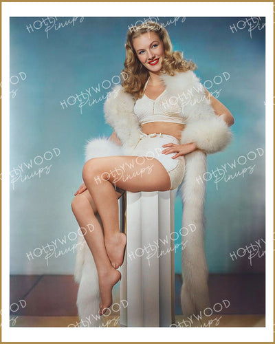 Veronica Lake Gorgeous Gams by SCHAFER 1944 | Hollywood Pinups Color Prints