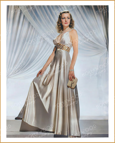 Virginia Grey Cream Satin by WILLINGER 1938 | Hollywood Pinups Color Prints