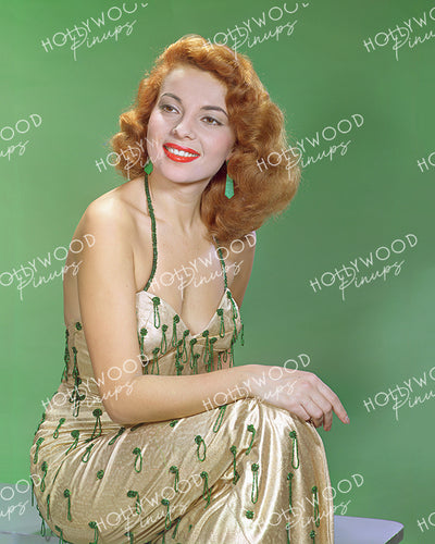 Abbe Lane Glittering Gown 1954 | Hollywood Pinups | Film Star Color and B&W Prints