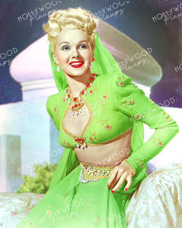 Adele Jergens in A THOUSAND AND ONE NIGHTS 1945 | Hollywood Pinups Color Prints