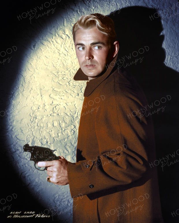 Alan Ladd THIS GUN FOR HIRE 1942 | Hollywood Pinups | Film Star Colour and B&W Prints