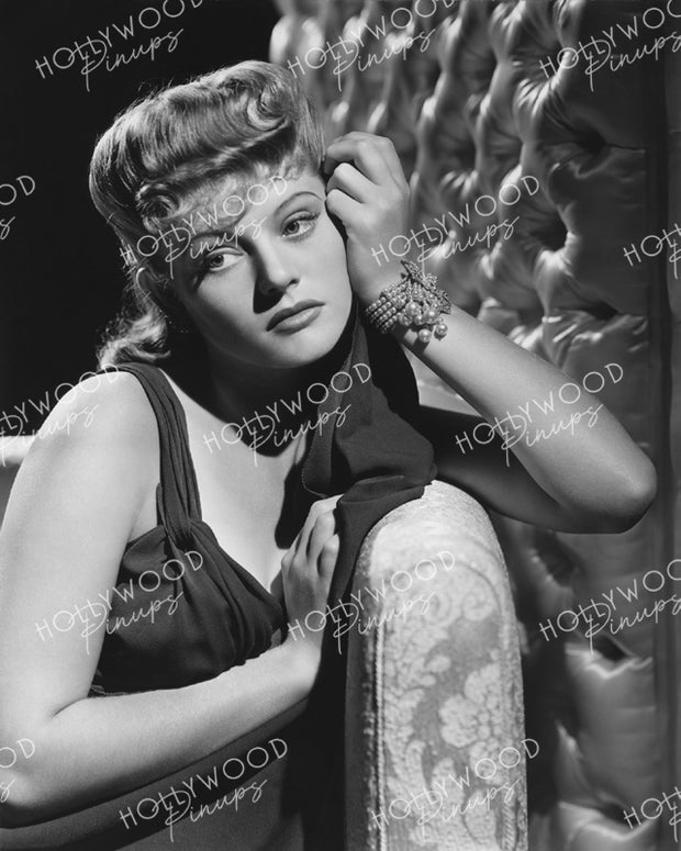 Alexis Smith Cerise Seduction by ELMER FRYER 1941 | Hollywood Pinups Color Prints