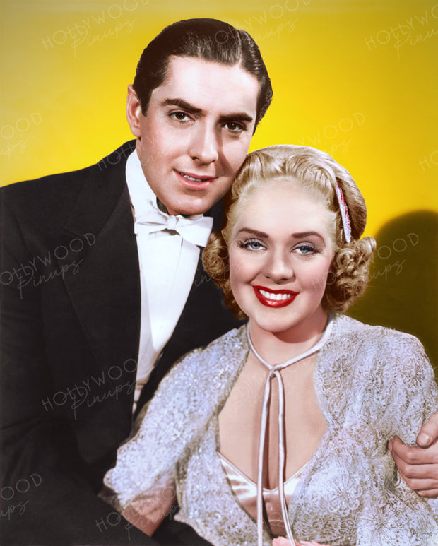 Alice Faye & Tyrone Power in ALEXANDERS RAGTIME BAND 1938 | Hollywood Pinups | Film Star Colour and B&W Prints