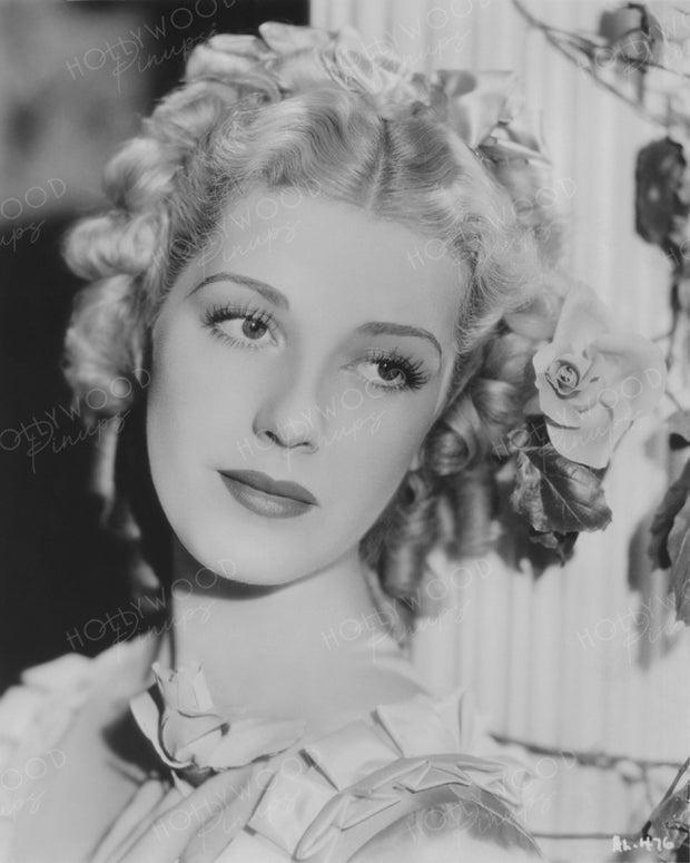 Anita Louise Rose Pillar 1936 | Hollywood Pinups | Film Star Colour and B&W Prints