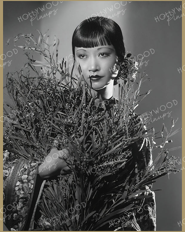Anna May Wong Lush Bouquet 1933 | Hollywood Pinups Color Prints