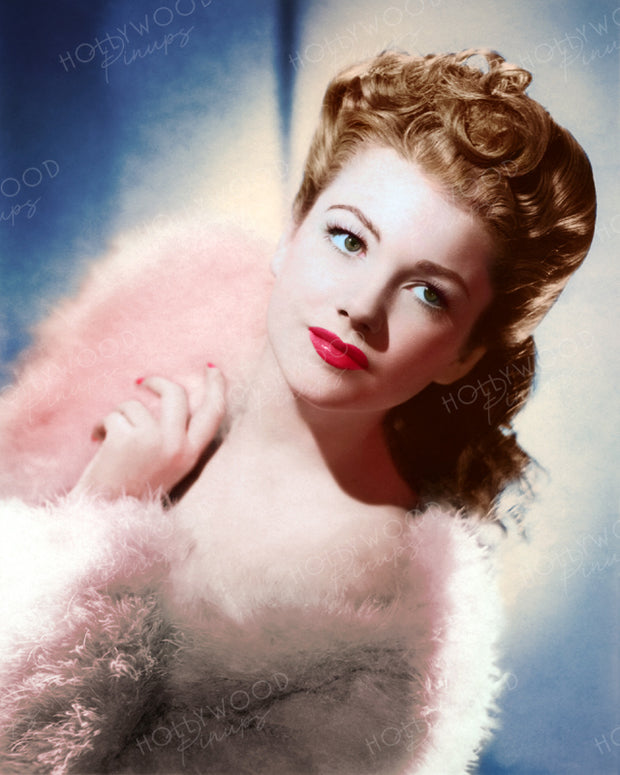 Anne Baxter Fur Glamour 1942 | Hollywood Pinups | Film Star Colour and B&W Prints