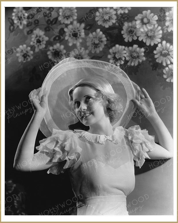 Bette Davis Spring Charm by ELMER FRYER 1933 | Hollywood Pinups Color Prints