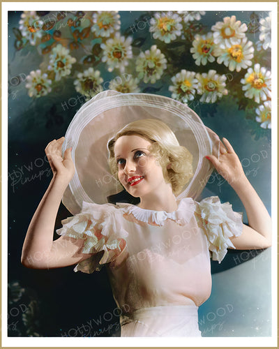 Bette Davis Spring Charm by ELMER FRYER 1933 | Hollywood Pinups Color Prints