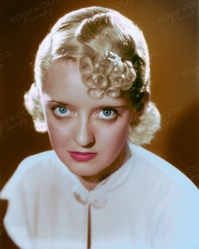 Bette Davis Blonde Ringlets 1934 | Hollywood Pinups | Film Star Colour and B&W Prints