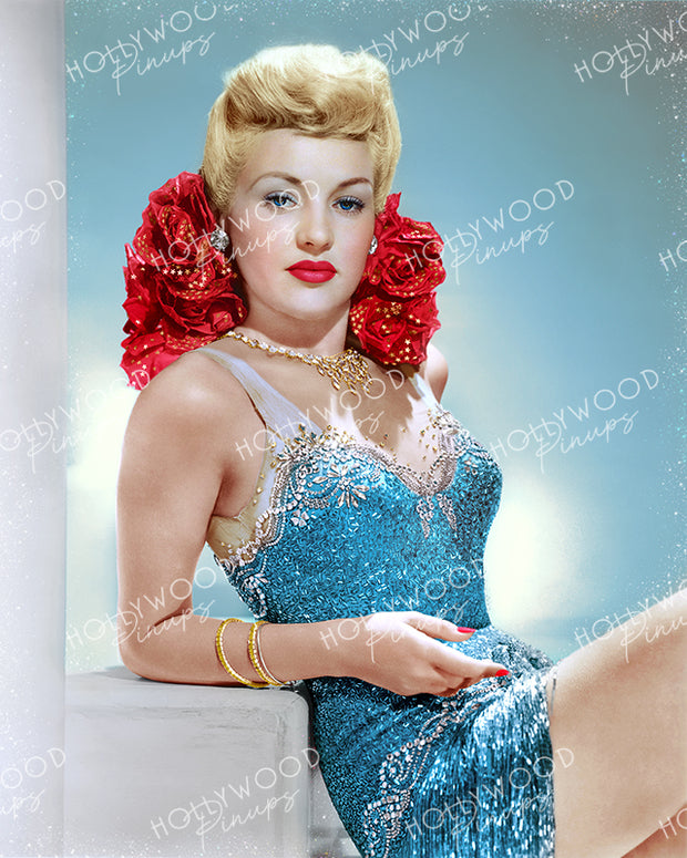 Betty Grable Glittering Glamour 1942 | Hollywood Pinups Color Prints