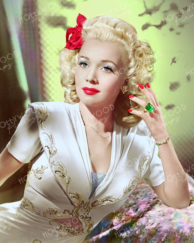 Carole Landis Blonde Stunner 1944 | Hollywood Pinups Color Prints