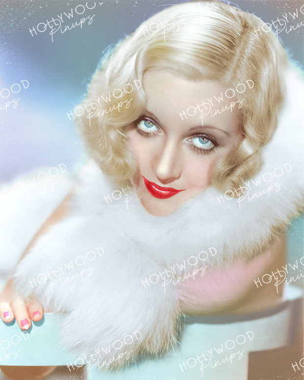 Carole Lombard Blonde Shimmer 1932 | Hollywood Pinups Color Prints