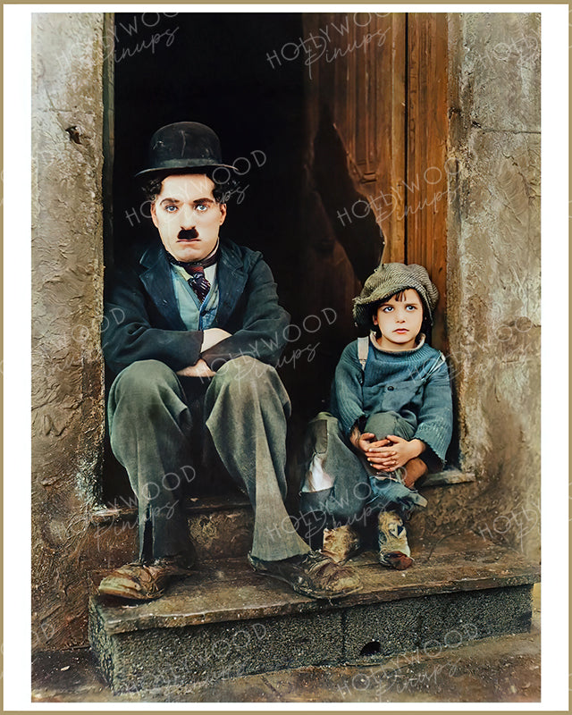 Charlie Chaplin & Jackie Coogan in THE KID 1921 | Hollywood Pinups