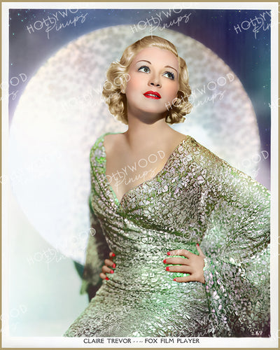 Claire Trevor Shimmering Star by AUTREY 1934 | Hollywood Pinups Color Prints
