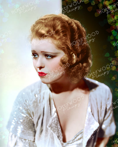 Clara Bow Sheer Shimmer 1933 | Hollywood Pinups Color Prints
