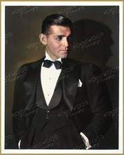 Clark Gable Sleek Tuxedo by GEORGE HURRELL 1931 | Hollywood Pinups Color Prints
