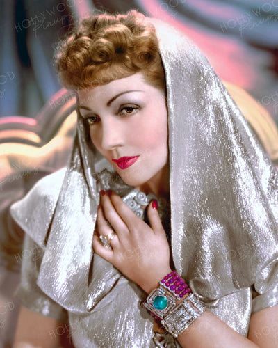 Claudette Colbert Shimmering Star 1939 | Hollywood Pinups | Film Star Colour and B&W Prints
