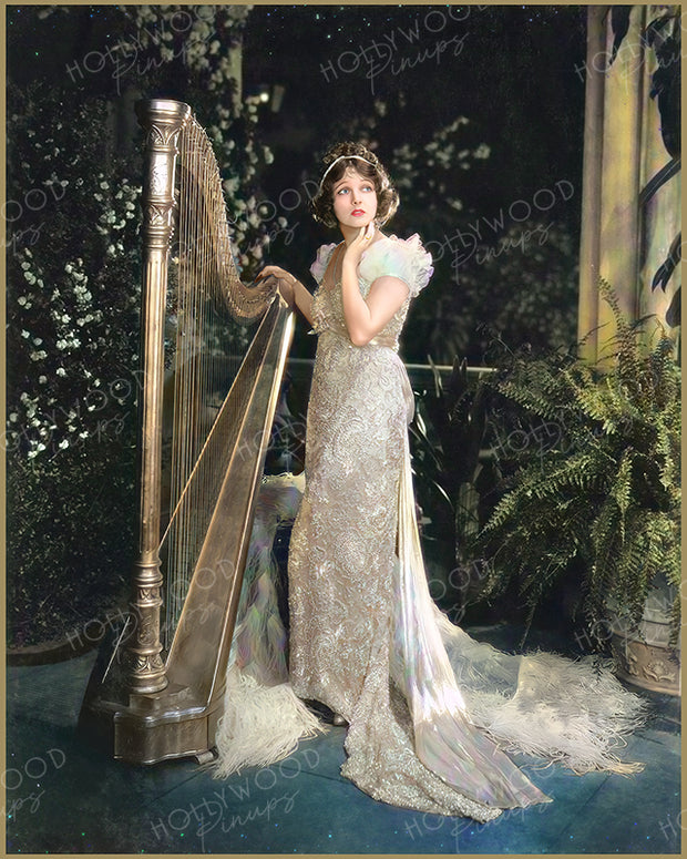 Corinne Griffith Heavenly Harp 1929 | Hollywood Pinups Color Prints